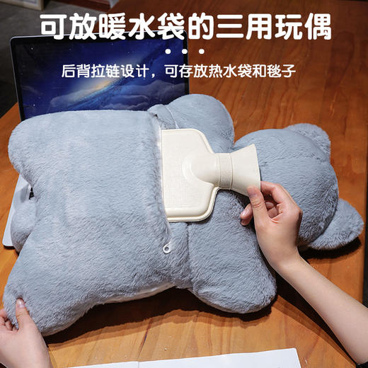 自然醒抱抱猫豆袋三用玩偶抱枕QYL 商品图1