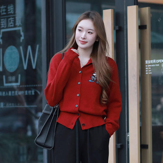 【特价不退换】【预售7天】良木礼绵羊毛开衫（D251102204F） 商品图5