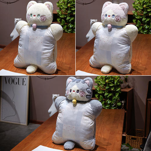 自然醒抱抱猫豆袋三用玩偶抱枕QYL 商品图7