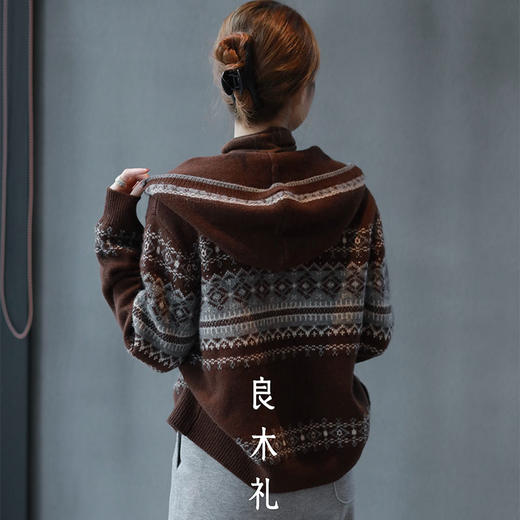 【特价不退换】【预售7天】良木礼绵羊毛开衫（D251102304F） 商品图4