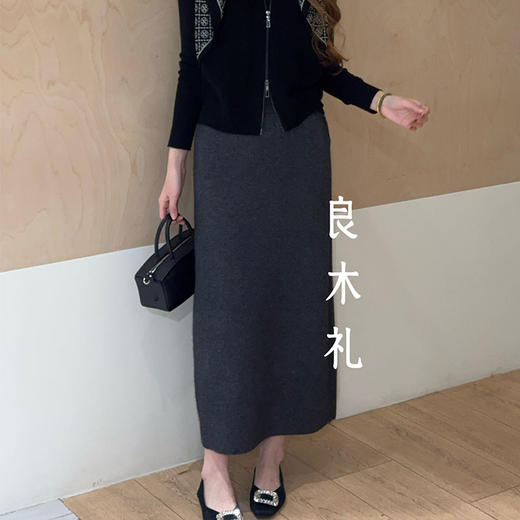 【特价不退换】【预售7天】良木礼绵羊毛休闲半裙（D251102760F） 商品图0
