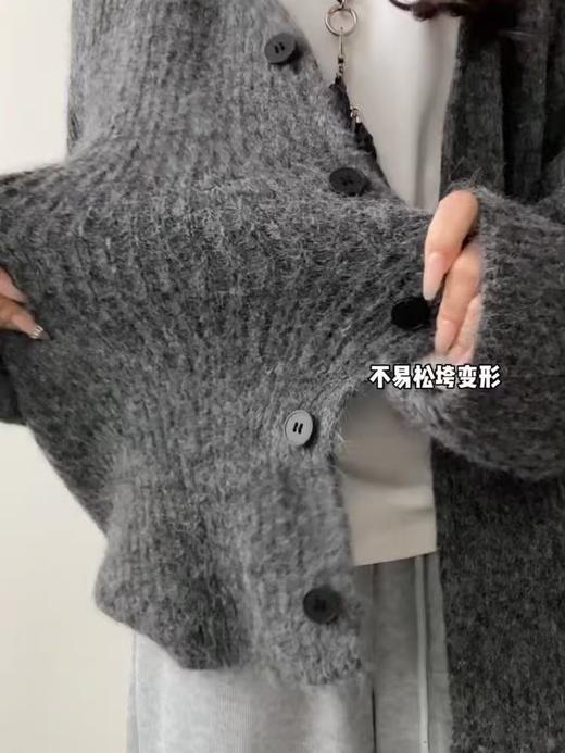 清了！清！不支持退货 自营【超美针织衫】M18韩系氛围感单排扣开衫毛衣-喜出 商品图1