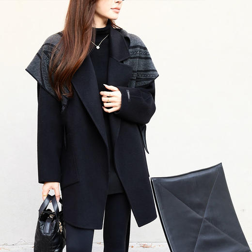 【特价不退换】【预售7天】良木礼山羊绒大衣（围巾）(D8205) 商品图5