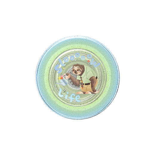 【疯狂动物城】闪电慢生活·MagSafe圆啪嗒 泡泡骚 x Zootopia 奇妙联动上线 MAGSAFE磁吸手机气囊支架 Round圆啪嗒系列 蓝色 商品图2