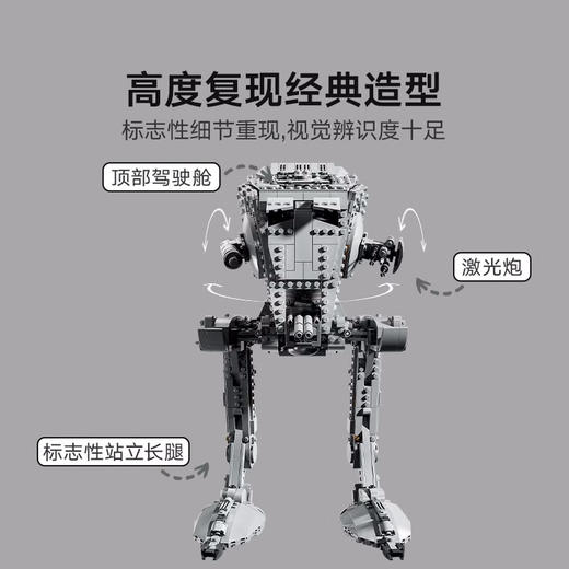 乐高积木   L75417    星球大战系列 AT-ST Walker 全地形侦察运输步行机 商品图3