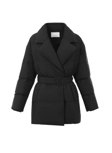 朗姿 【霍尔多巴吉白鹅绒】大翻领短款收腰羽绒服LCFD98OJK017 商品图6