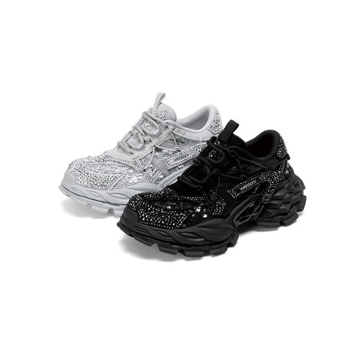 Westory2026年春季厚底老爹鞋烫钻细带潮酷运动鞋W26AM50251 商品图0