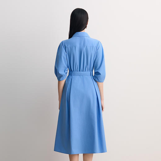 EITIE爱特爱衬衫式本布腰带设计结构袖型时尚个性连衣裙8507205 商品图4