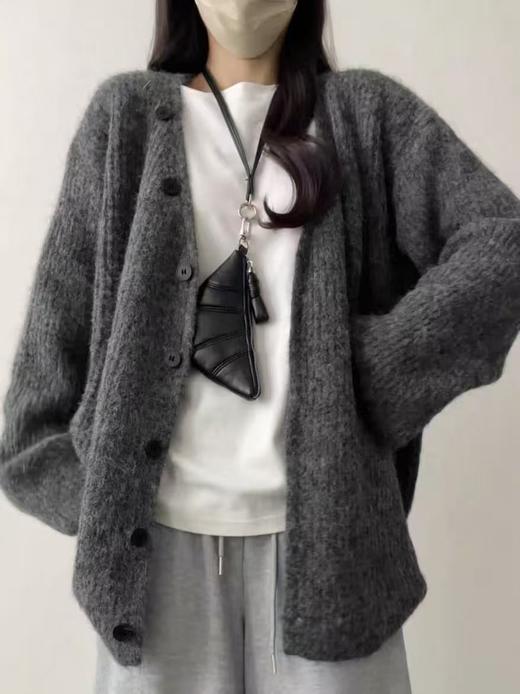 清了！清！不支持退货 自营【超美针织衫】M18韩系氛围感单排扣开衫毛衣-喜出 商品图0