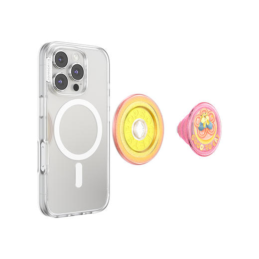 【疯狂动物城】豹警官甜甜圈·MagSafe圆啪嗒 泡泡骚 x Zootopia 奇妙联动上线 MAGSAFE磁吸手机气囊支架 Round圆啪嗒系列 粉橙 商品图3