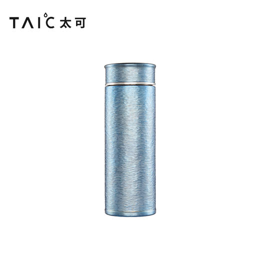TAIC太可钛艺直滤杯纯钛保温杯手工锤纹送礼轻奢高端商务礼盒装 商品图9
