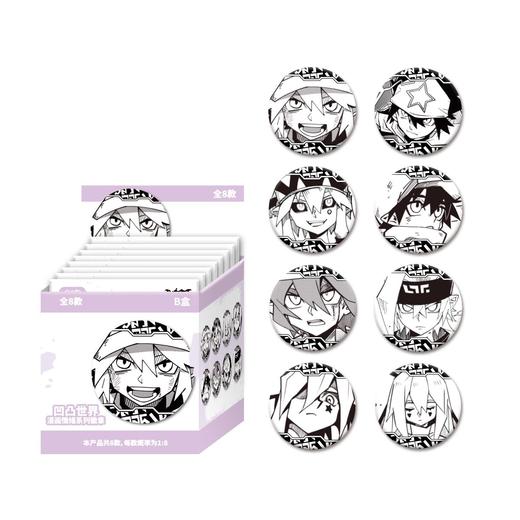 凹凸世界 情绪系列 徽章 吧唧 B盒 8包/盒 国谷 商品图0