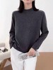 【极简毛衣】半高领立体线条～百搭简约宽松版弹力毛衫-喜出 商品缩略图1