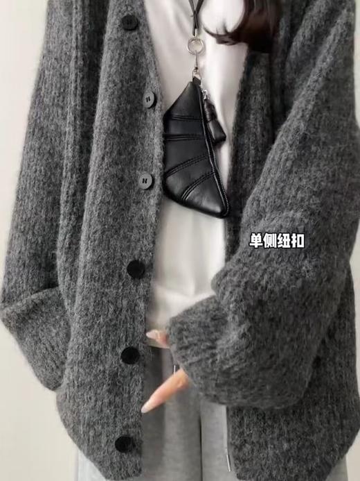 清了！清！不支持退货 自营【超美针织衫】M18韩系氛围感单排扣开衫毛衣-喜出 商品图2