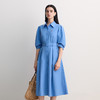 EITIE爱特爱衬衫式本布腰带设计结构袖型时尚个性连衣裙8507205 商品缩略图2