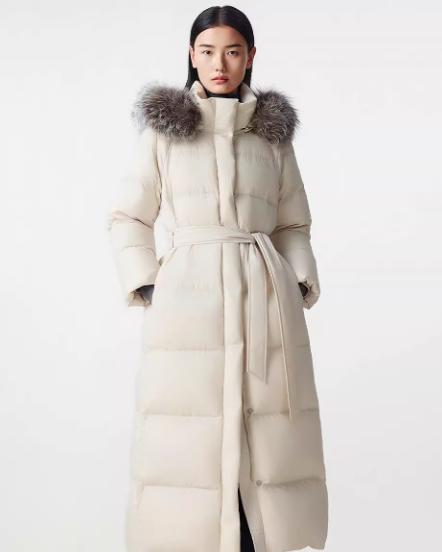 朗姿 【匈牙利白鹅绒】毛领百搭连帽长款羽绒服LCGD98OLC009 商品图3