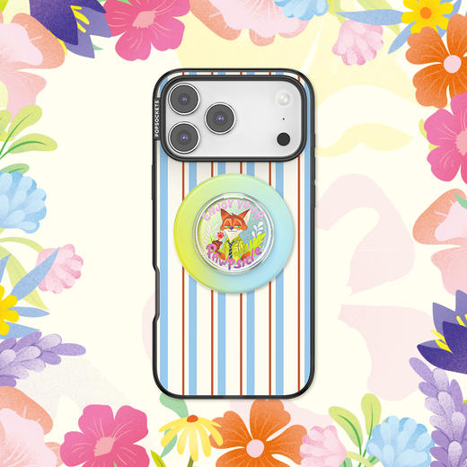 【疯狂动物城】尼克画像 泡泡骚 x Zootopia 奇妙联动上线 POPGRIP泡泡骚手机粘贴式气囊支架 Tidepool流沙系列 蓝色 商品图1