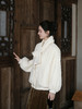 盛唐婧 | 白色丝绒流苏扣夹棉外套（带围巾） 商品缩略图11