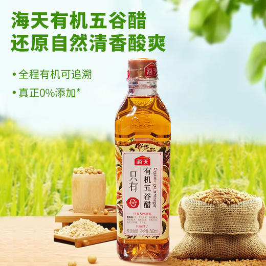 海天有机五谷醋（酿造食醋）500ml 商品图1