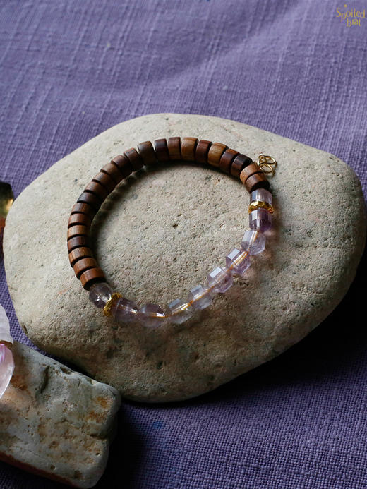 SpoiledBrat Jewelry檀香木紫水晶手串 商品图0