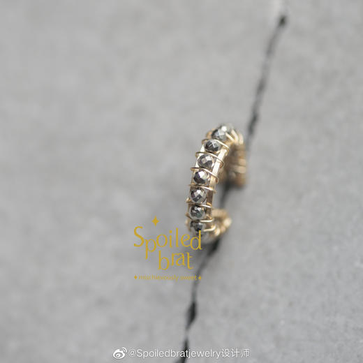 SpoiledBrat Jewelry镀银铁矿石耳骨夹 商品图9