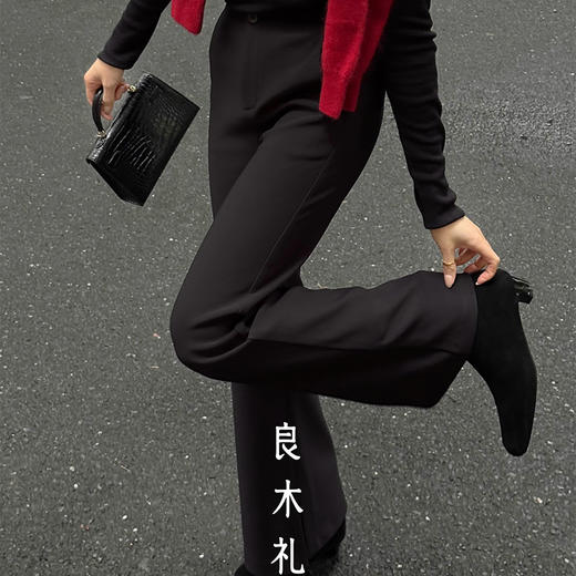 【预售7天】良木礼开叉喇叭裤（女神裤）(1622) 商品图0
