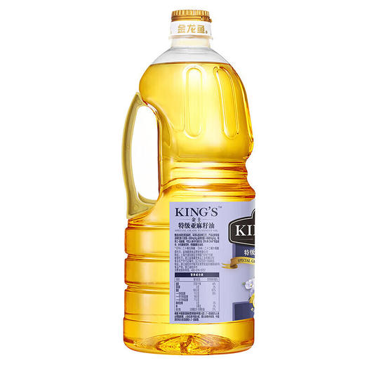 ASZ 金龙鱼KING'S特级亚麻籽油/压榨/一级/1.5L 商品图1