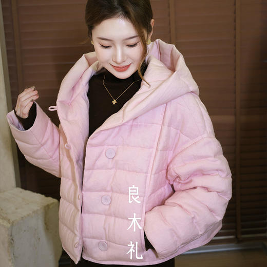 【特价不退换】【预售7天】良木礼连帽鹅绒服（0204改3172） 商品图4
