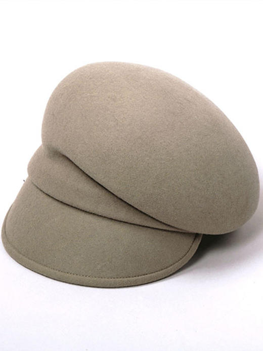 北京仓｜CA4LA-MAY FELT6-羊毛毡 报童帽（米色）［日本设计师］ 商品图1