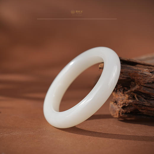 【白苏】羊脂白玉手镯（53.7）mm 商品图2