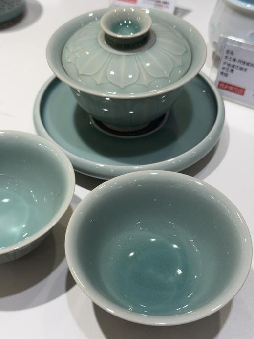 本土斋青瓷莲瓣茶具套装1壶2杯 商品图3