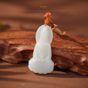 「年礼优选」【妙音】羊脂白玉观音挂件