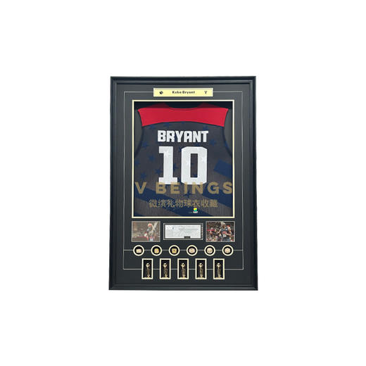 收藏系列 科比 国家队10号蓝色限量版 背面亲笔签名球衣 商品图0