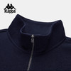 Kappa 运动卫衣男新款半拉链立领复古针织套头衫上衣女K0G12WT03 商品缩略图2