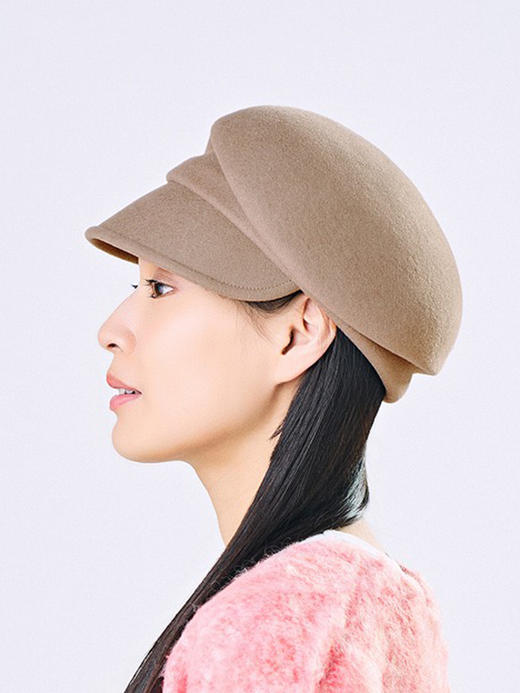 北京仓｜CA4LA-MAY FELT6-羊毛毡 报童帽（米色）［日本设计师］ 商品图3