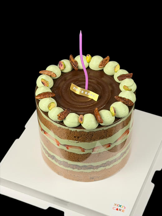 巧克力开心果裸蛋糕 商品图4