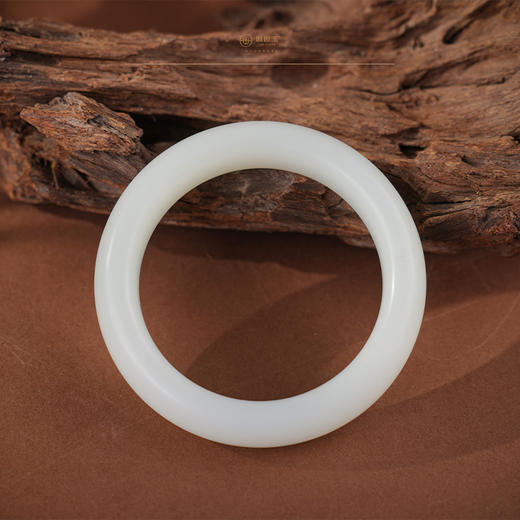【芙兮】羊脂白玉手镯（56.9）mm 商品图1