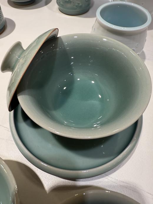 本土斋青瓷莲瓣茶具套装1壶2杯 商品图2