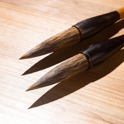 90年代荣宝斋精制“石獾斗笔套装”（一套两支） 商品图6