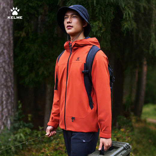 卡尔美生息跃动系列连帽梭织外套6619WT1502 商品图0