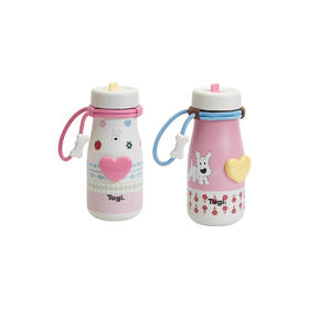 Tagi 爱心小狗散步吸管杯 620ml 怦怦爱心机灵大容量保温杯不锈钢吸管杯
