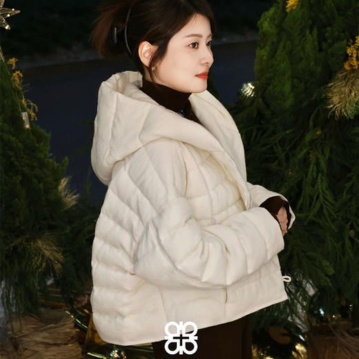 【特价不退换】【预售7天】良木礼连帽鹅绒服（0204改3172） 商品图2