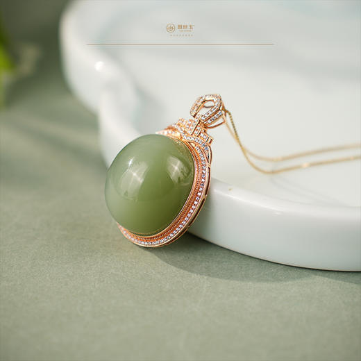 「鎏金岁月」系列【春日来信】玫瑰金 · 粉青猫眼 商品图3