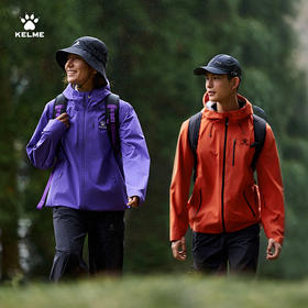 卡尔美生息跃动系列男女同款单层冲锋衣6619WT5024