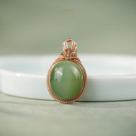 「鎏金岁月」系列【春日来信】玫瑰金 · 粉青猫眼