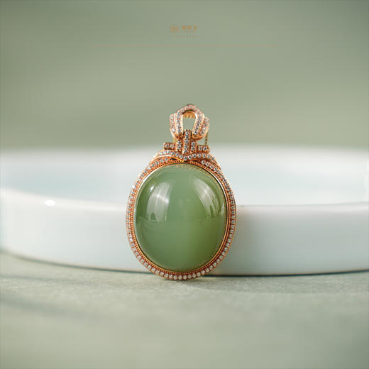 「鎏金岁月」系列【春日来信】玫瑰金 · 粉青猫眼 商品图0