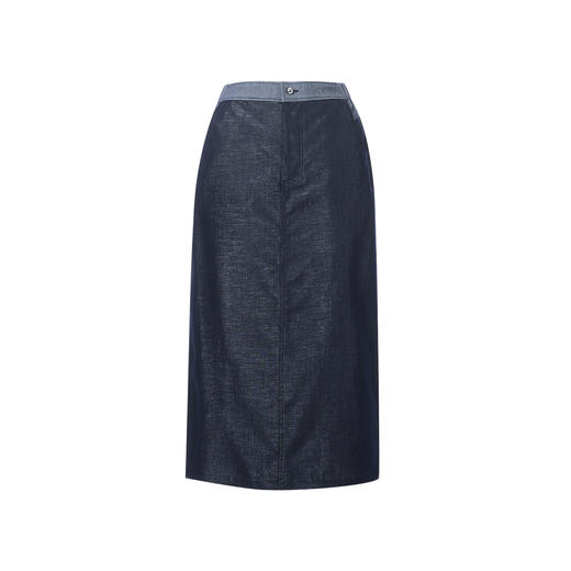 EITIE爱特爱复古亮丝牛仔a字显瘦通勤百搭2026春季新款半身裙A2606107 商品图5