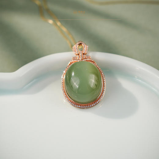 「鎏金岁月」系列【春日来信】玫瑰金 · 粉青猫眼 商品图5