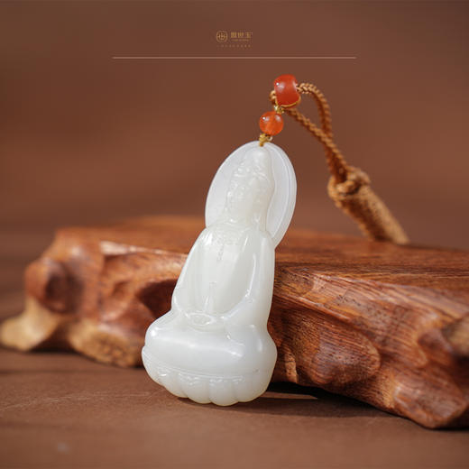 「年礼优选」【妙音】羊脂白玉观音挂件 商品图2
