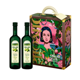ASZ 欧丽薇兰特级初榨橄榄油750ML*2简礼盒装(升级版)